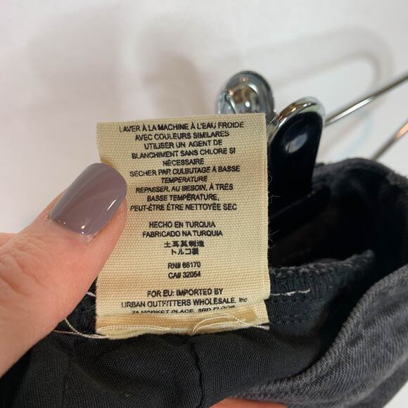 WE THE FREE high waist faded denim mini skirt raw hem 5 pockets size 26 - Picture 9 of 10